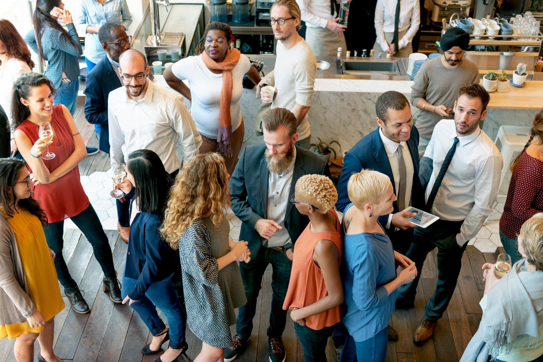 A bunch of people hanging out socializing with each other at a gathering at Back Desert Resort