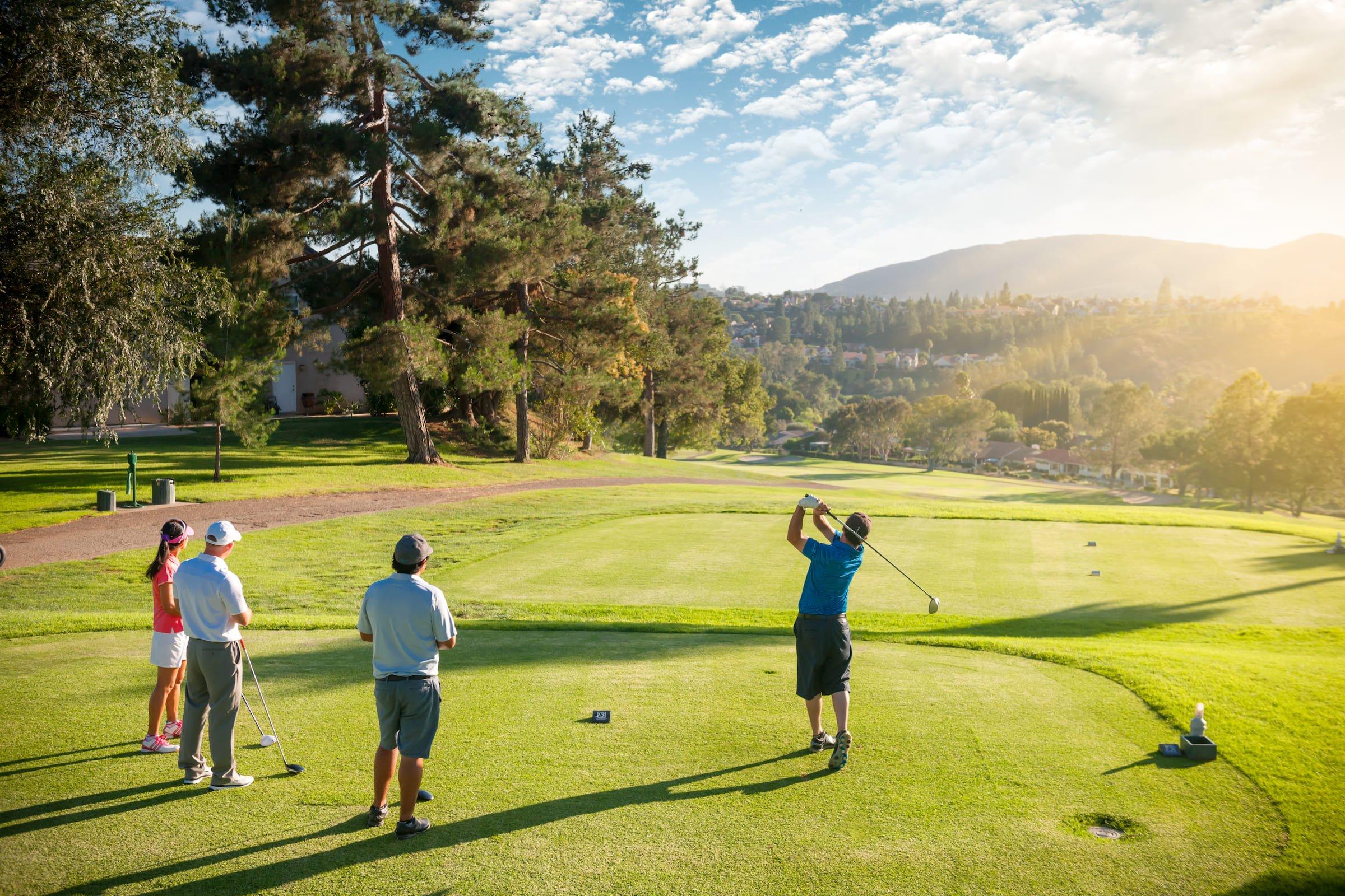 A group of golfers at Black Desert Golf Course