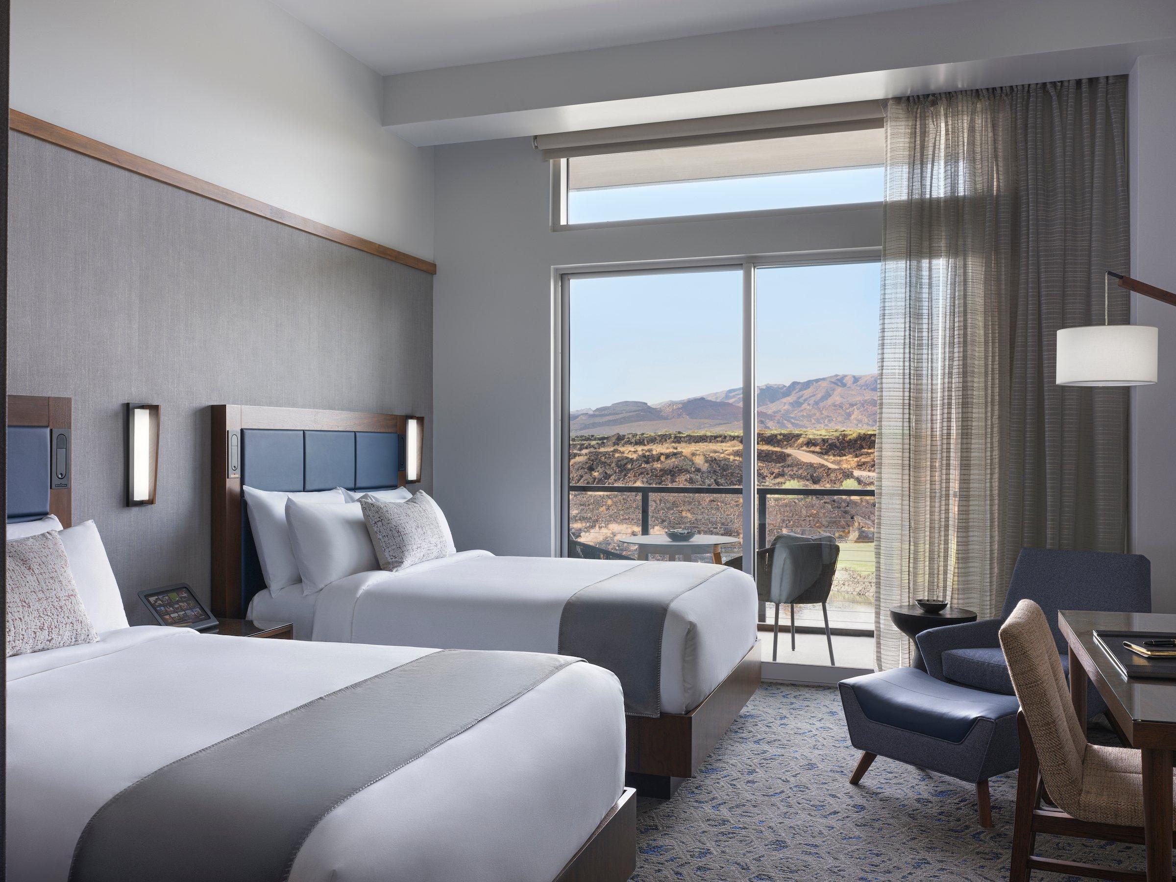 2 queen bedroom at Black Desert Resort