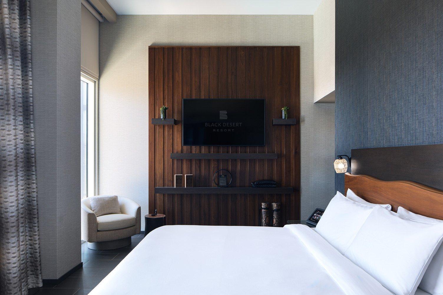 The interior of the Plume Wellness King room