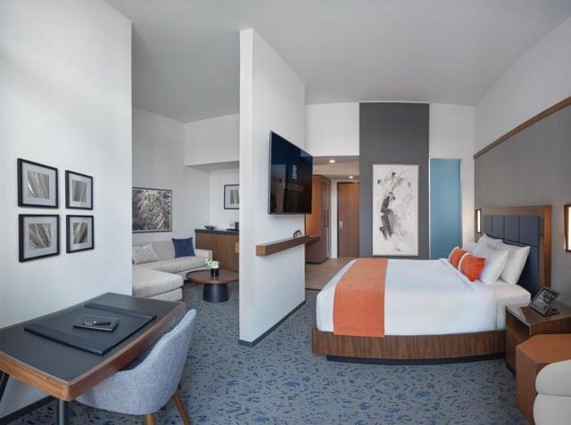 The interior of the Junior 1 Bedroom Suite