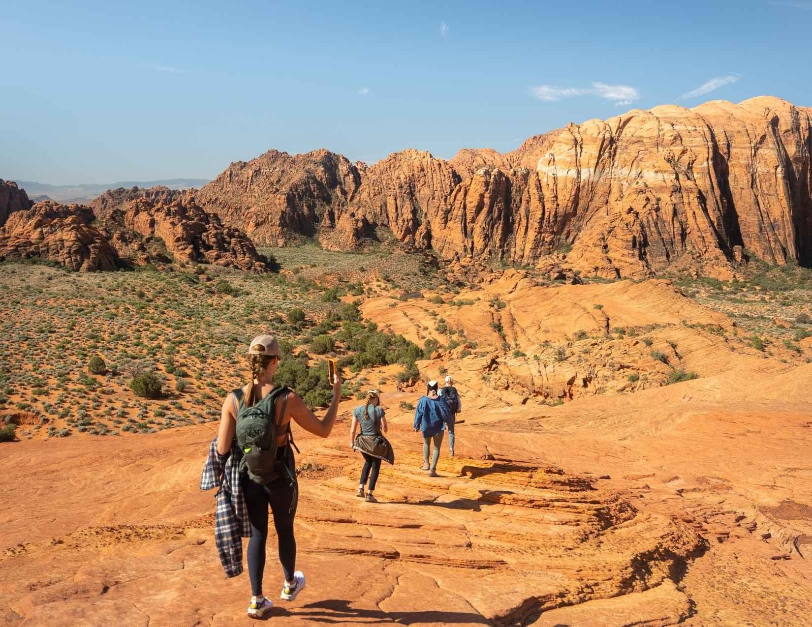 hike in Snow Canyon