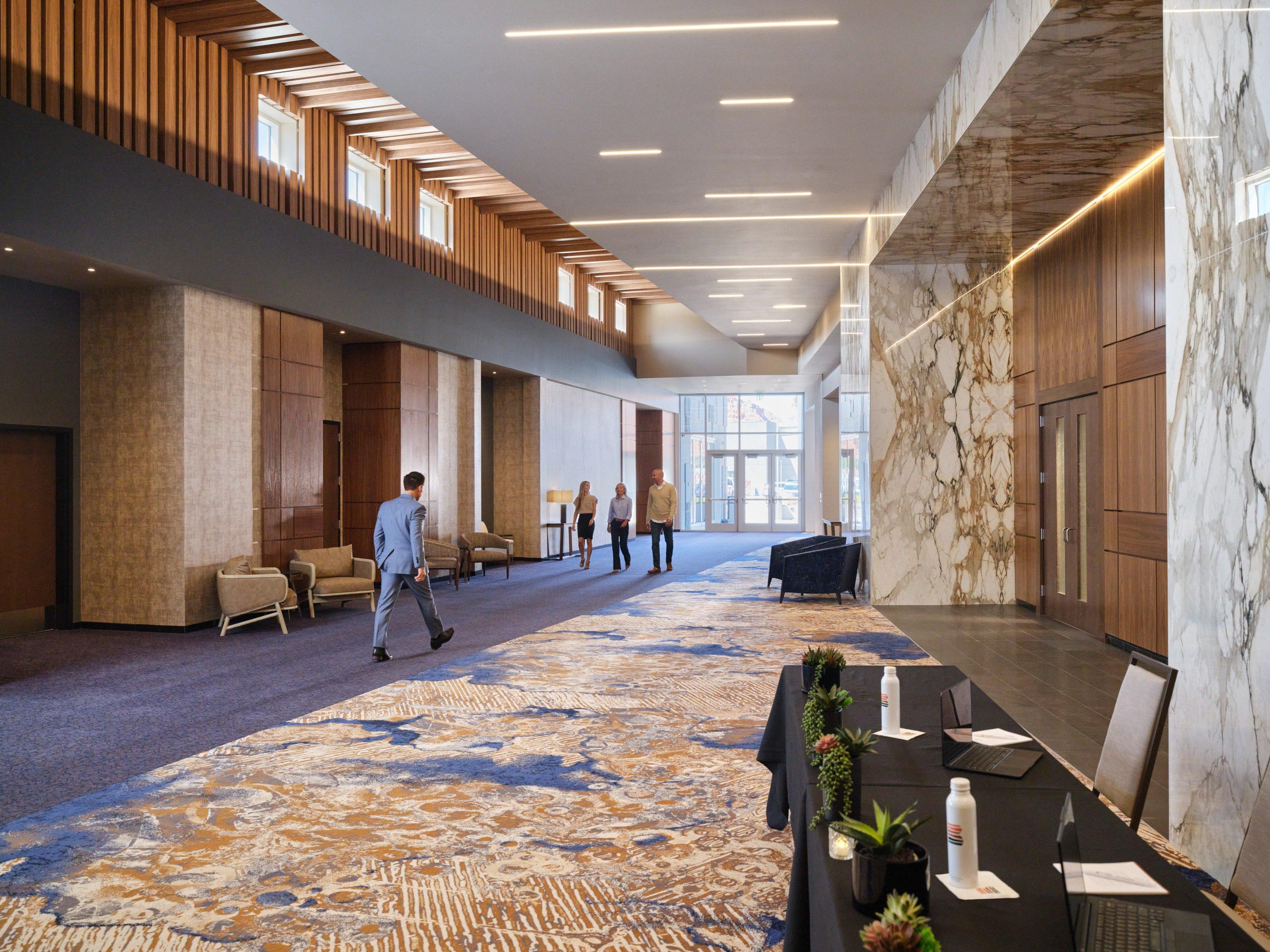 meeting space area with people