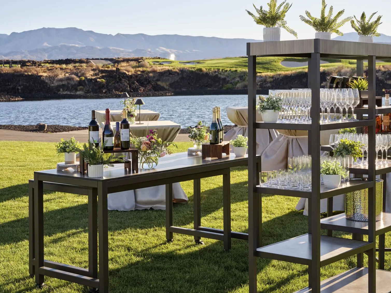 Banquet Set up with drinks