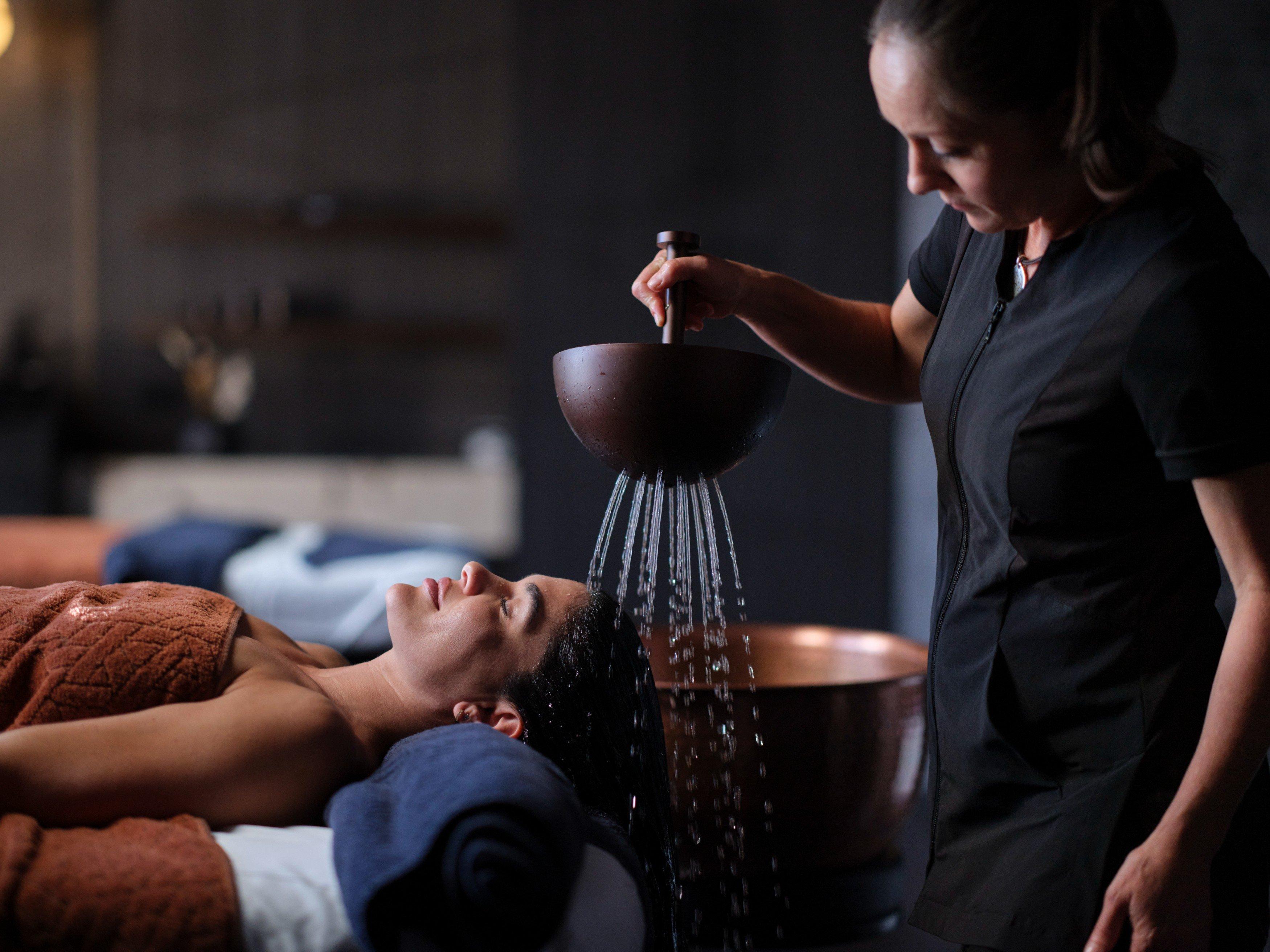 waterfall hair and scalp therapy treatment