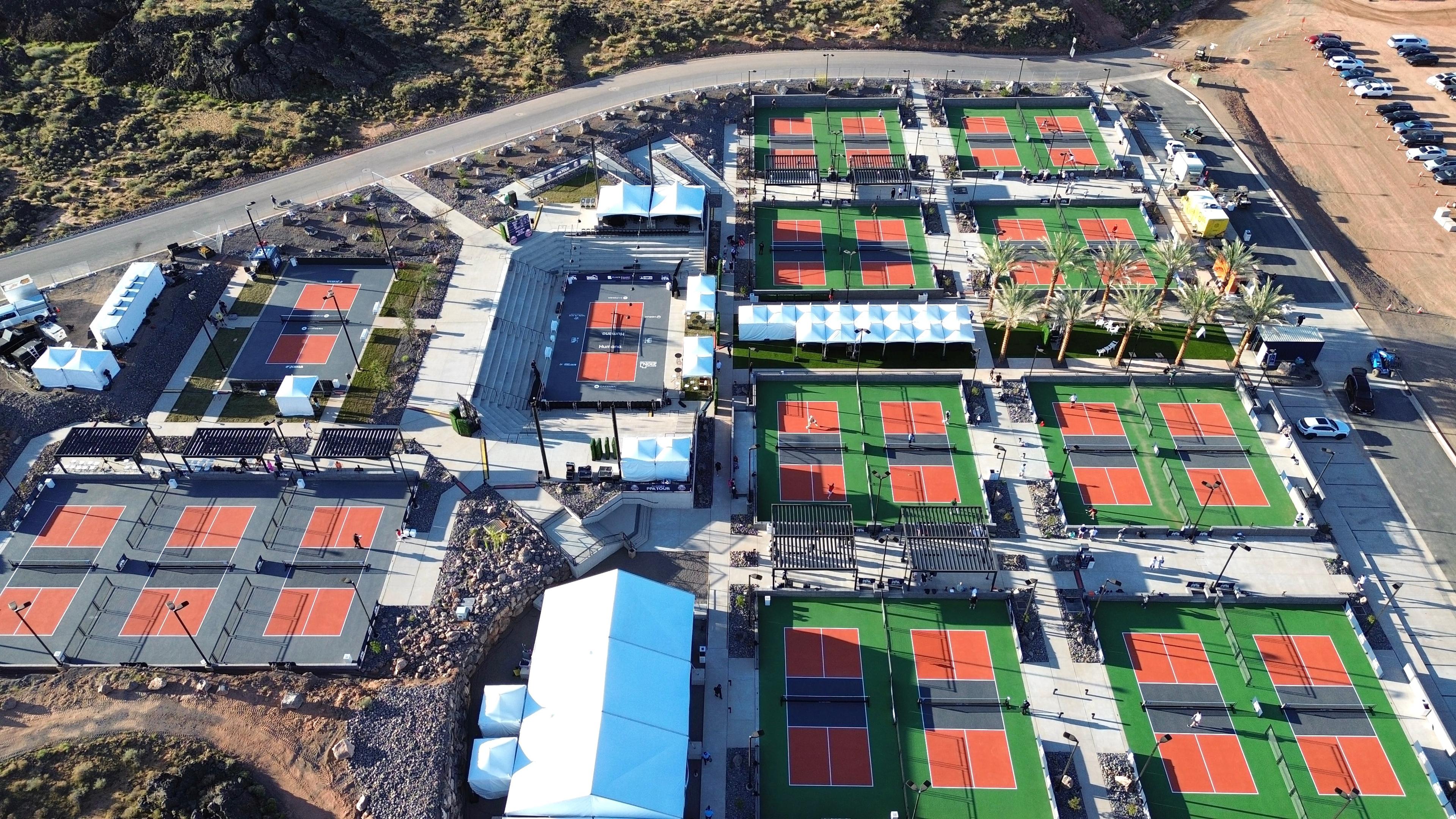 aerial court view
